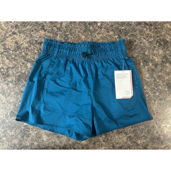 Mondetta Outdoor Project Trail Time Shorts Women’s XS Deep Lagoon - Picture 1 of 7